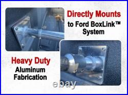 8 Rod Ford BoxLink Mount Truck Fishing Rod Holder Rack Polished Aluminum