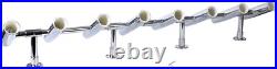 8 Tube Adjustable 304 Stainless Steel Fishing Rod Holder Boat Rocket Launcher