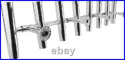 8 Tube Adjustable 304 Stainless Steel Fishing Rod Holder Boat Rocket Launcher