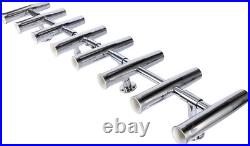 8 Tube Adjustable 304 Stainless Steel Rocket Launcher Boat Fishing Rod Holder