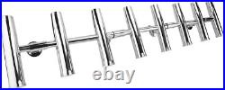 8 Tube Adjustable 304 Stainless Steel Rocket Launcher Boat Fishing Rod Holder