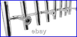 8 Tube Fishing Rod Holder Stainless Steel Rocket Launcher Rod Holders Adjustable
