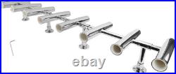 8 Tube Fishing Rod Holders Stainless Steel Adjustable for Marine Boat Yacht