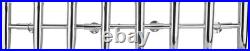 8 Tube Fishing Rod Holders Stainless Steel Adjustable for Marine Boat Yacht