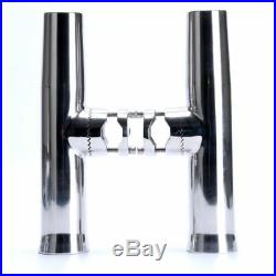 8 pcs STAINLESS STEEL CLAMP ON FISHING ROD HOLDER FOR RAIL 1 to 1-1/4 AM EFP