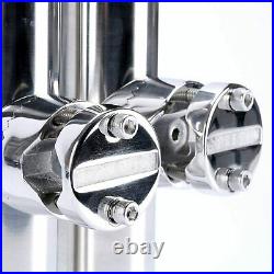8PCS 230mm Stainless Clamp On Fishing Rod Holder Rail Mount for Rails 7/8 to 1