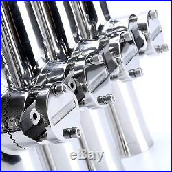 8pcs Stainless Steel Clamp On Fishing Rod Holder For Rails 7/8 to 1 Rail Mount