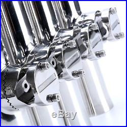 8x Stainless Steel Clamp On Rod Holder For Rail 1 To 1-1/4, Fishing Rod Holder