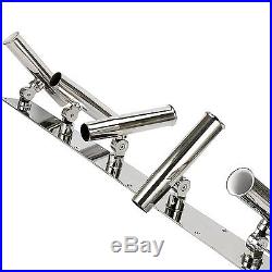 AM Heavy Duty 316 Stainless Steel 5 Fishing Rod Holders Angle Adjustable -BM