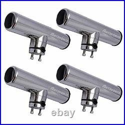 AMYSPORTS Rail Mount Rod Clamp Holders Boat Clamp Holders Rod Stainless Steel