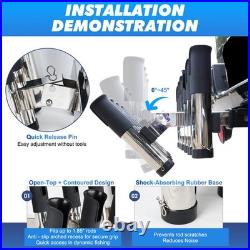 Adjustable 10-Rod / 6-Rod Fishing Rod Holder for Truck / SUVs, 2 Hitch Receiver