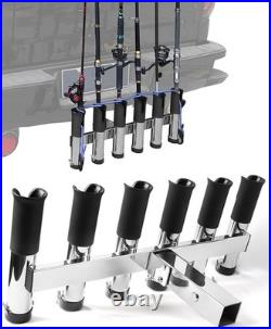 Adjustable 10-Rod / 6-Rod Fishing Rod Holder for Truck / SUVs, 2 Hitch Receiver