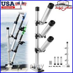Adjustable 3-Rod Fishing Rod Tree Rod Holder for Crappie, Bass, Panfish Trolling