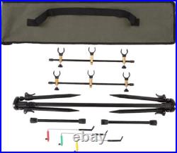 Adjustable Retractable Carp Fishing Rod Pod Stand Holder Fishing Pole Pod Stand