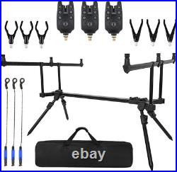 Adjustable Retractable Carp Fishing Rod Stand Holder Fishing Pole Pod Stand, Set