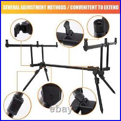 Adjustable Retractable Carp Fishing Rod Stand Holder Fishing Pole Pod Stand w