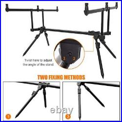 Adjustable Retractable Carp Fishing Rod Stand Holder Fishing Pole Pod Stand w