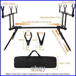 Adjustable Retractable Carp Fishing Rod Stand Holder Fishing Pole Pod Stand w