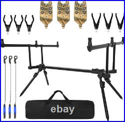 Adjustable Retractable Carp Fishing Rod Stand Holder Fishing Pole Pod Stand with