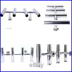Adjustable Stainless Rocket Launcher Rod Holders 4 Tube Can be Rotated 360 Deg