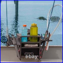 All in one Boat Fishing Accessories Organizer Rod Gear Holder Railing Cartoppers