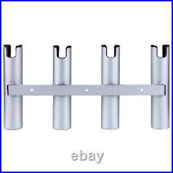 Aluminium 4 Tube Fishing Rod Holder for Marine Boat Light-Weight & Heavy Duty