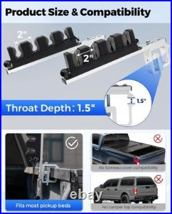 Aluminum Fishing Rod Holder for Truck Bed Holds 4 Fishing Rods Truck Bed Fish
