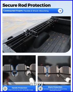 Aluminum Fishing Rod Holder for Truck Bed Holds 4 Fishing Rods Truck Bed Fish