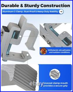 Aluminum Fishing Rod Holder for Truck Bed Holds 4 Fishing Rods Truck Bed Fish