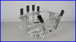 Aluminum Jet Ski PWC Fishing Rod Rack & Cooler Combo Compatible with RotoPax