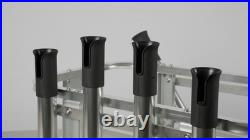 Aluminum Jet Ski PWC Fishing Rod Rack & Cooler Combo Compatible with RotoPax