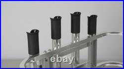 Aluminum Jet Ski PWC Fishing Rod Rack & Cooler Combo Compatible with RotoPax