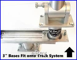 Aluminum Pedestal Track System 12 fishing rod holder tracks. New High Seas Gear