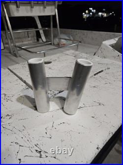 Aluminum Rod Double Holder 1.25 ID Welded Left & Right Side Angled Combo Aluminum Rod Double Holder 1.25 ID Welded Left & Right Side Angled Combo