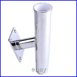 Amarine Made 2 Pack of Tournament Style Stainless Steel Wall Mounted Rod Hold