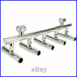 Amarine Made 5 Rod Holders Angle Adjustable for Rail 1 to 1-1/4for T-Top, Tower