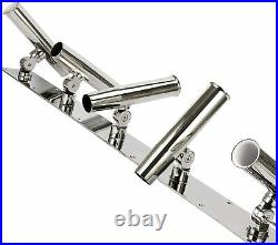 Amarine Made 5 Tube Rod Holder 316 Stainless Steel Boat Yacht Fishing Rod Holder