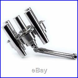 Amarine Made Angle Ajustable Stainless Steel Rod 5 Fishing Rod Holders with 4 Cups