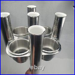 Amarine Made Stainless Steel Collector 5 Rod Holders with 4 Cup Holders, Cluster