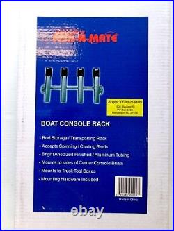 Angler's Fish-N-Mate 4-Rod Boat Console Rod Rack Rod Holder # 297 New