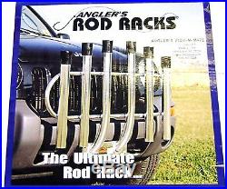 Angler's Fish-N-Mate Rod Rack 6 Rod Holder Front Vehicle Mount # 051