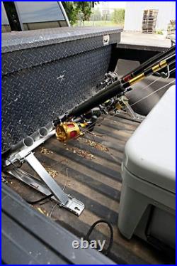 Anti-Rust Fishing Rod Racks Truck Rod Holder Aluminum for Truck Bed Wall Mount