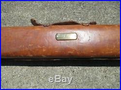 Antique Leather Unknown Maker Fishing Rod Holder Case