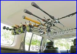 Auto/Vehicle (Interior) Rod/Fishing Pole Rack/Holder, Heavy Duty, Holds 7 rods
