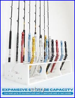 BLUEWING Fishing Rod Storage Rack Rod Holder for 45 Rods Reel Combos US Seller