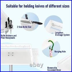 Bait Cutting Board For Boat with Scale Adjustable Rod Holder