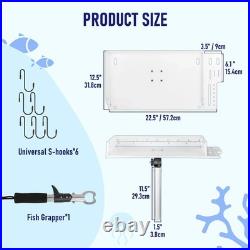 Bait Cutting Board For Boat with Scale Adjustable Rod Holder
