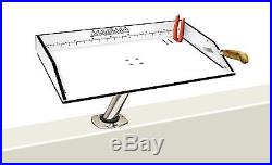 Bait Cutting Table Board Fishing Serving Filet Mate with Levelock Rod Holder Mount