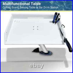 Bait/Filet Mate Table Rod Holder Mount, Boat Knife Cutting Board Fish Station