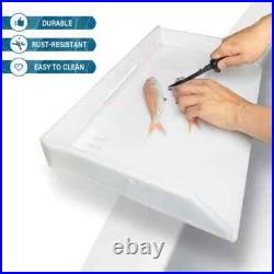 Bait/Filet Mate Table Rod Holder Mount, Boat Knife Cutting Board Fish Station